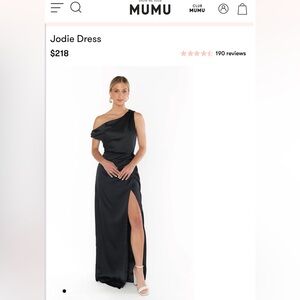Show Me Your MuMu Black Jodi Dress